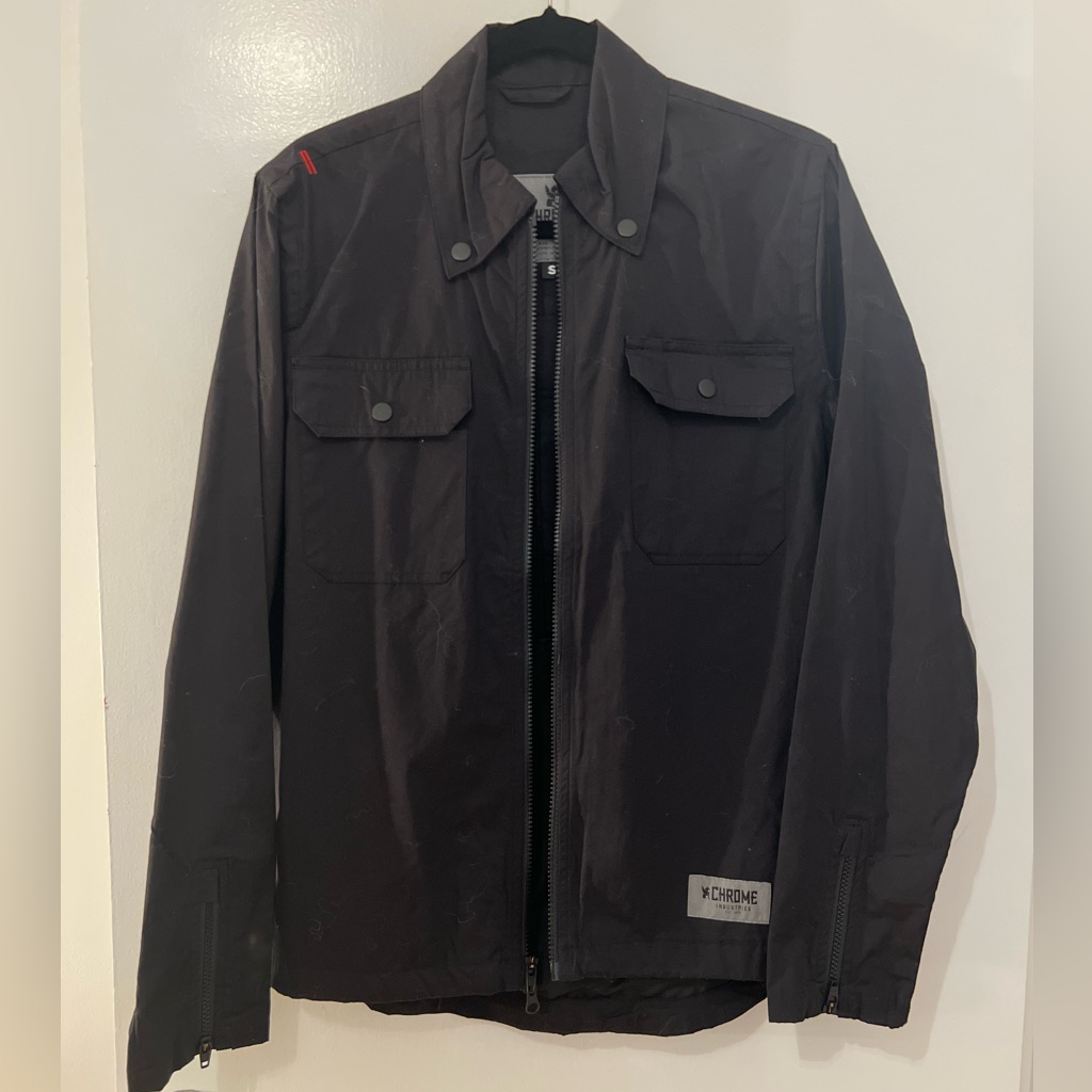 Chrome Industries Ike Poplin Windshirt, Black